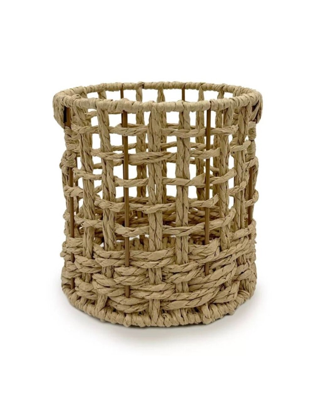 Target Small Novelty Woven Round Cylindrical Basket Rustic